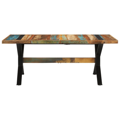 Tavolo da Pranzo 180x90x73 cm in Legno Massello di Recupero