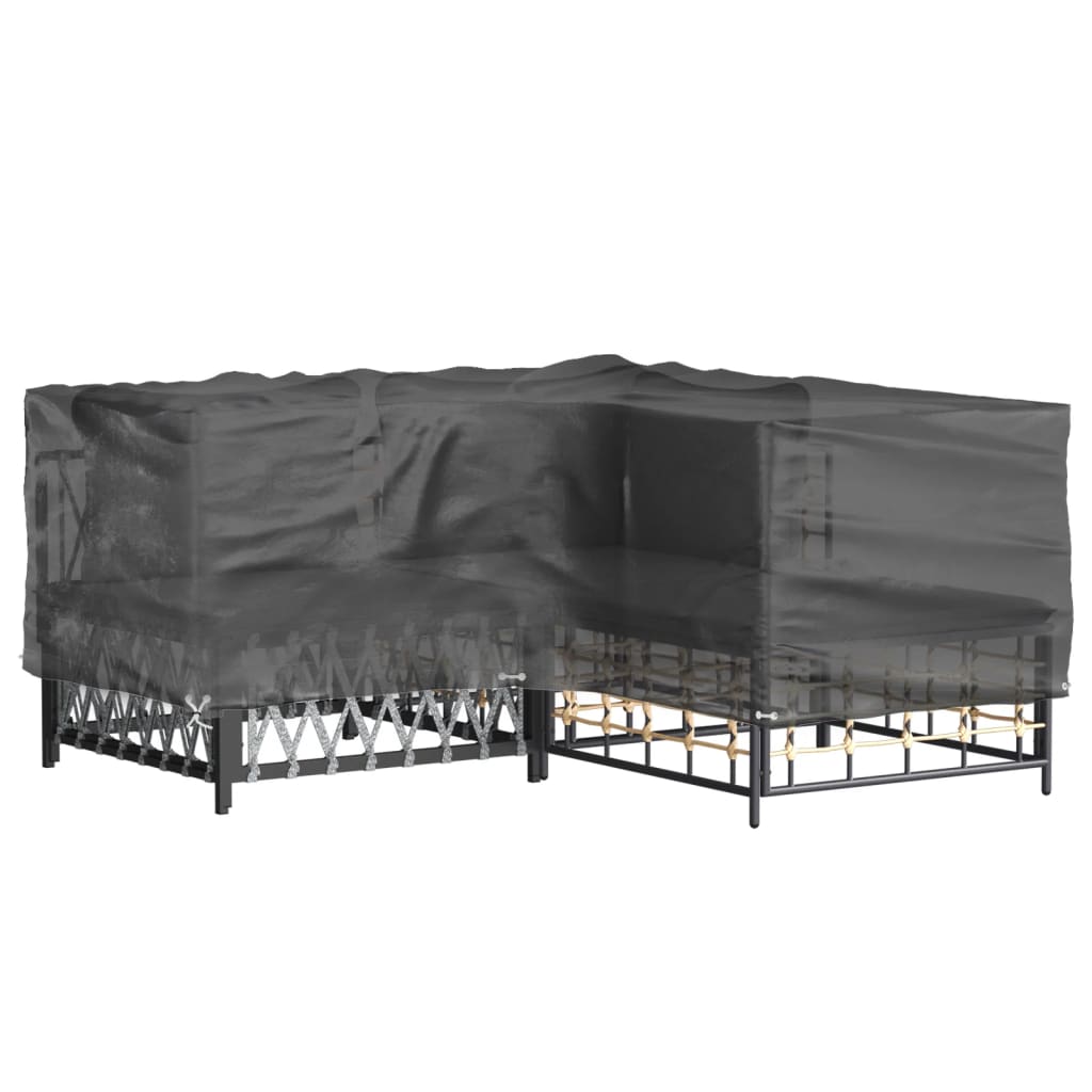 Copertura Mobili da Giardino a L 12 Occhielli 185x185x70 cm