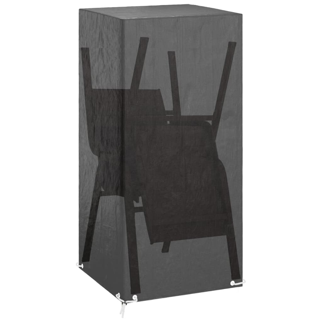 Copri Sedia da Giardino 8 Occhielli 75x70x140 cm Polietilene