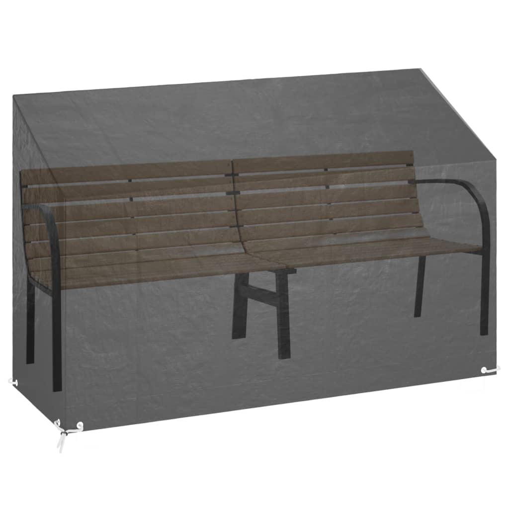 Copri Panca da Giardino 8 Occhielli 190x70x70/88 cm Polietilene