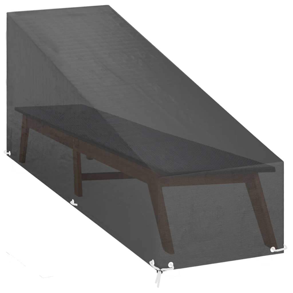 Copertura per Sdraio 12 Occhielli 205x75x40/70cm in Polietilene