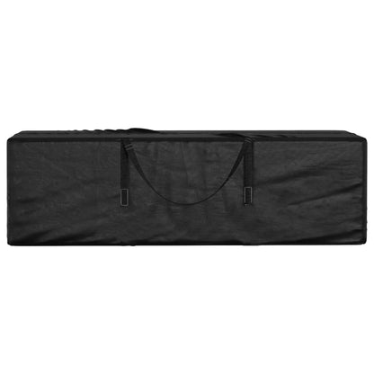 Borsa Porta Cuscini da Giardino Nera 135x40x55 cm Polietilene