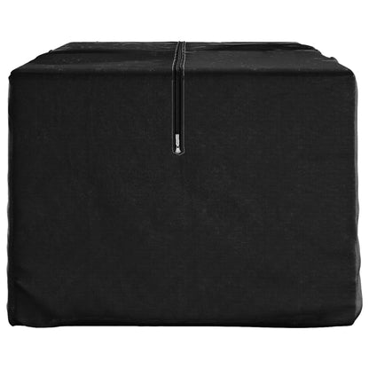 Borsa Porta Cuscini da Giardino Nera 135x40x55 cm Polietilene
