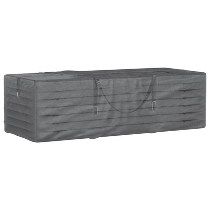 Borsa Porta Cuscini da Giardino Nera 135x40x55 cm Polietilene