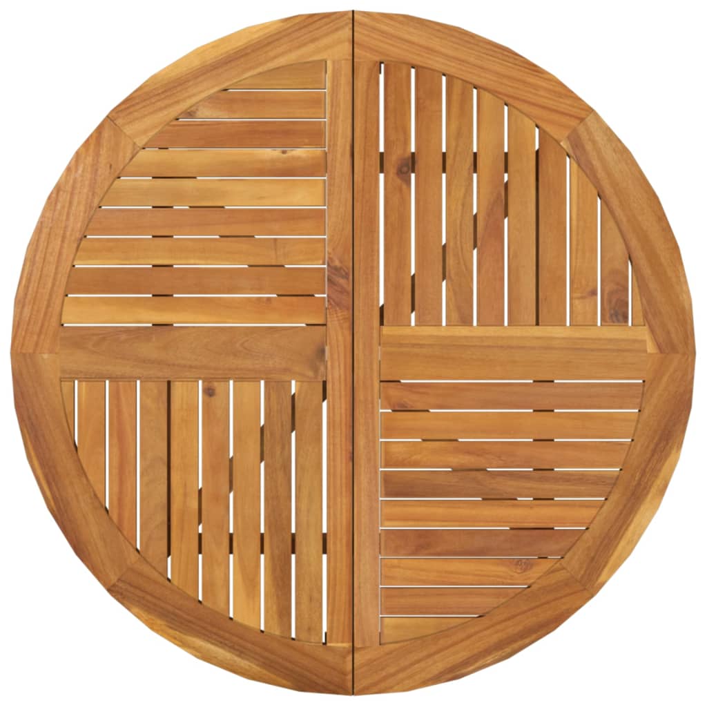 Tavolo da Giardino Ã˜ 85 cm Legno Massello di Acacia