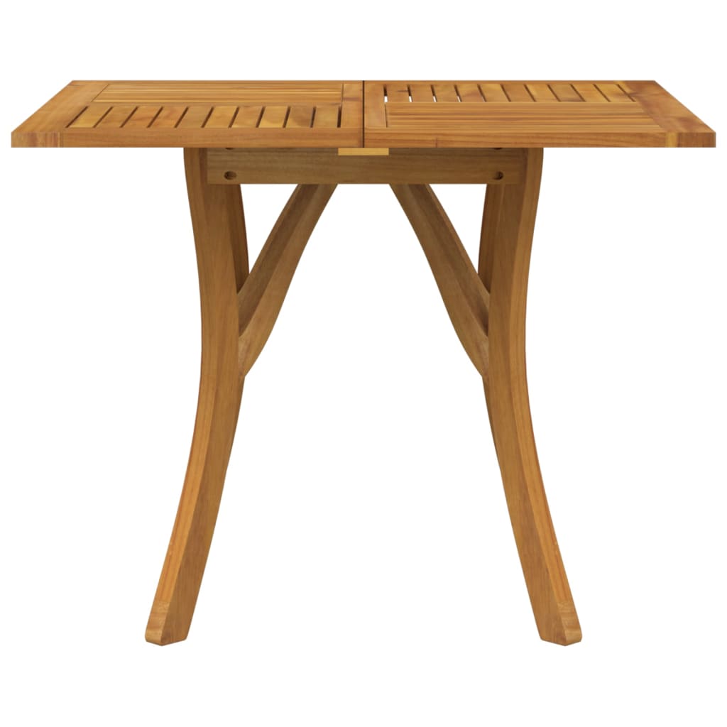 Tavolo da Giardino 85x85x75 cm Legno Massello di Acacia