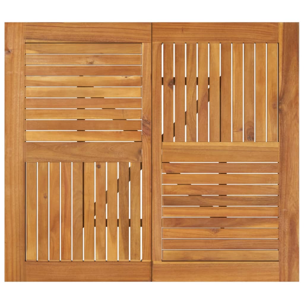 Tavolo da Giardino 85x85x75 cm Legno Massello di Acacia
