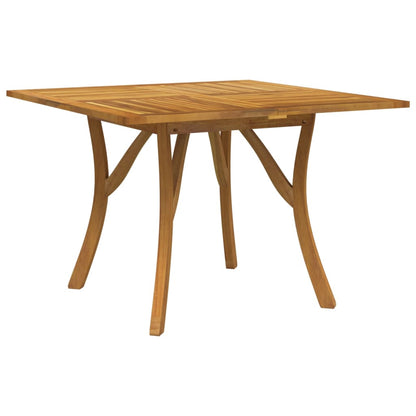 Tavolo da Giardino 110x110x75 cm Legno Massello Di Acacia