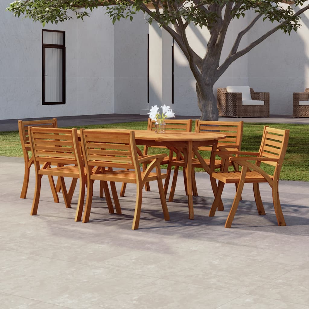 Tavolo da Giardino 200x90x75 cm Legno Massello di Acacia