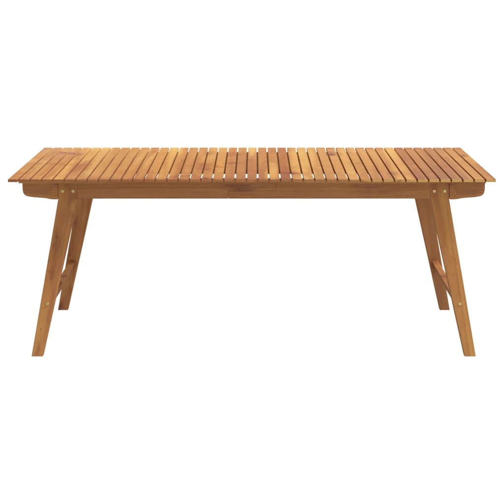 Tavolo da Giardino 200x90x75 cm Legno Massello di Acacia