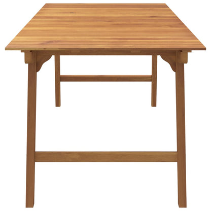 Tavolo da Giardino 200x90x75 cm Legno Massello di Acacia