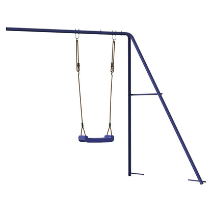 Scivolo con Altalena per Casetta da Gioco Blu in Polipropilene