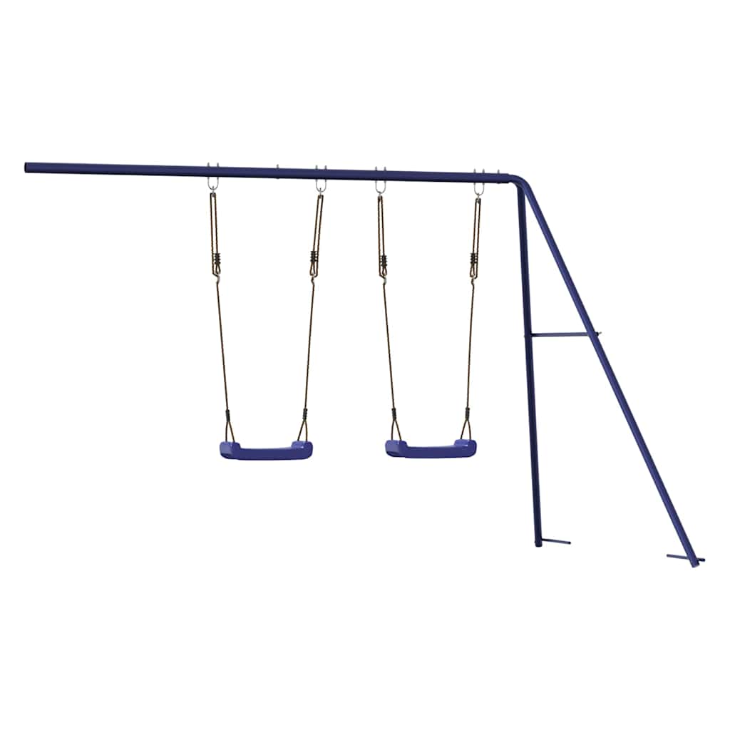 Scivolo e Altalene per Casetta da Gioco Blu in Polipropilene