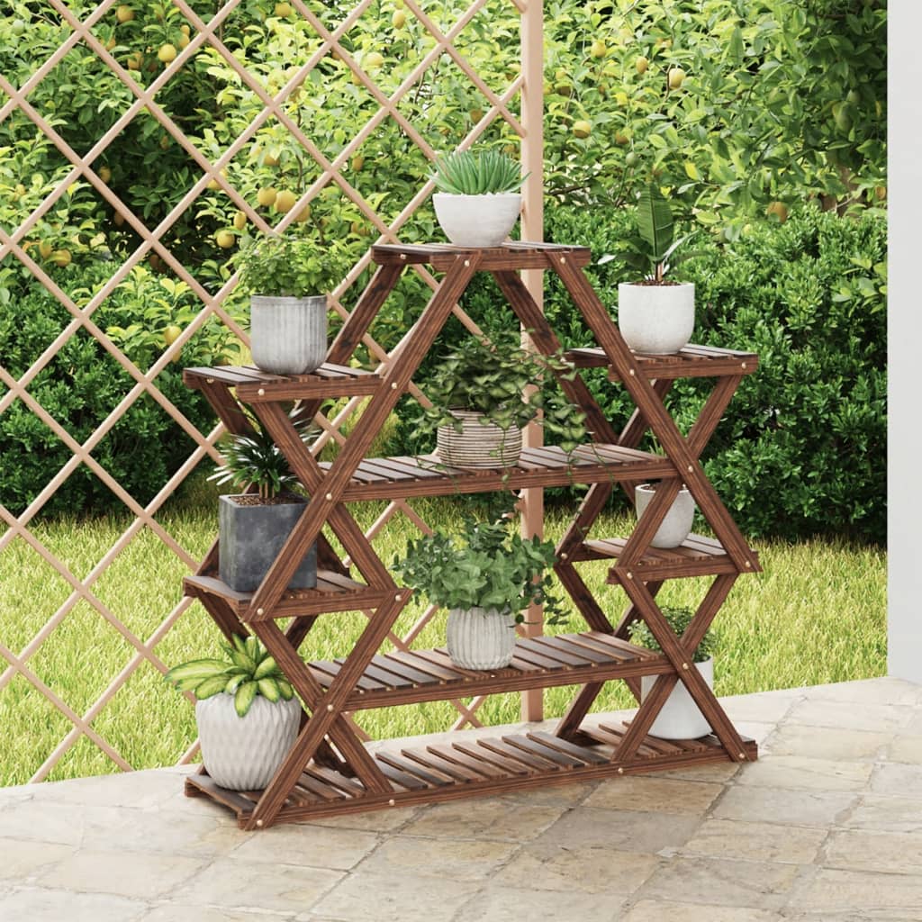 Portafiori 110x25x105 cm in Legno Massello di Abete