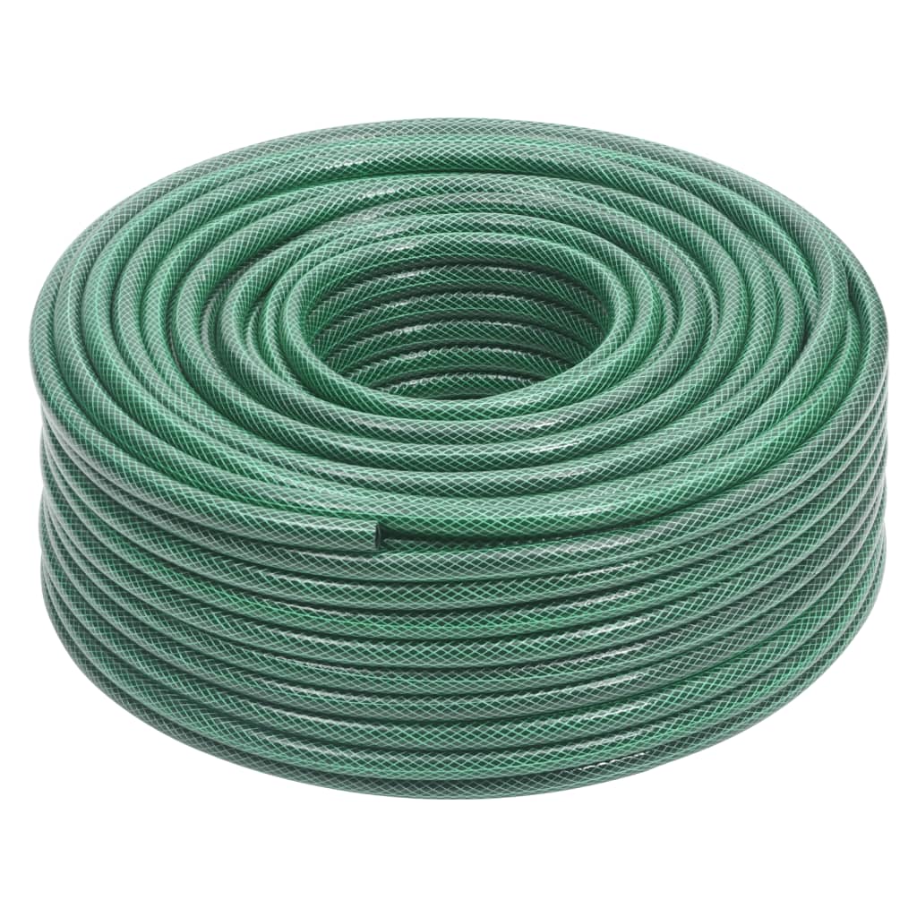 Set Tubo da Giardino con Raccordi Verde 0,5" 100 m in PVC