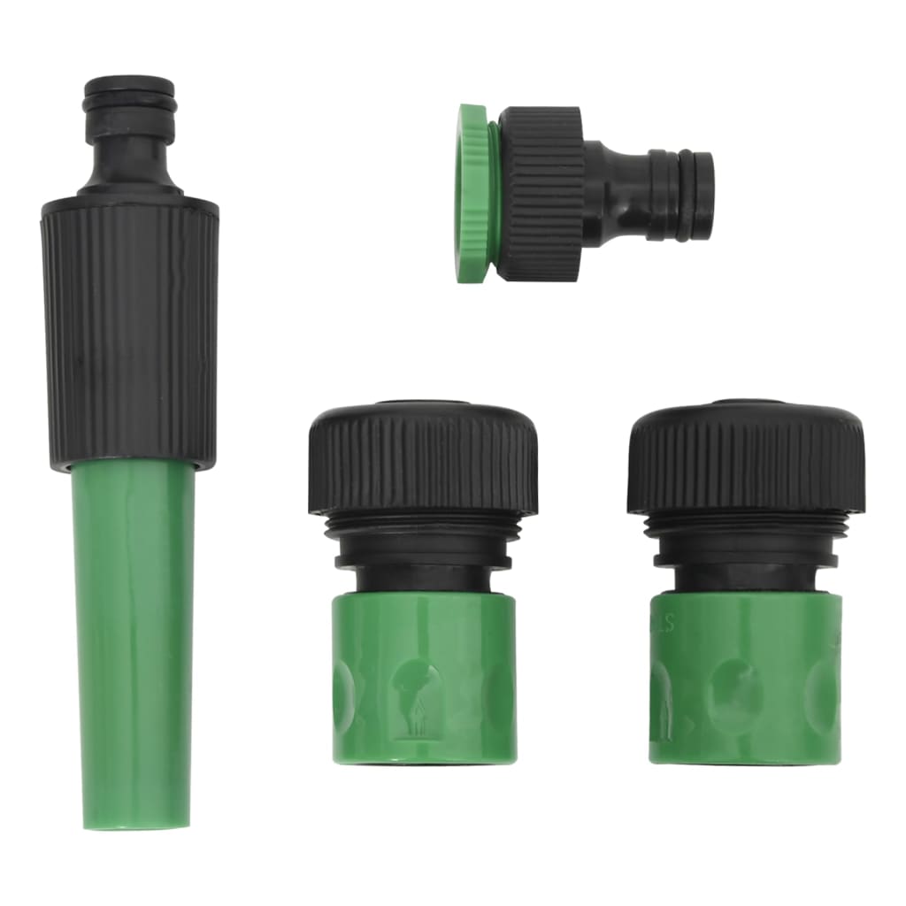 Set Tubo da Giardino con Raccordi Verde 0,5" 100 m in PVC
