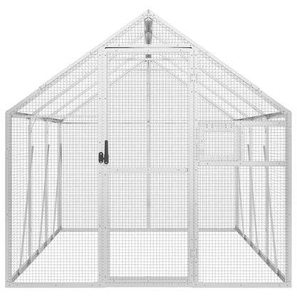 Voliera Argento 1,79x3x1,85 m in Alluminio