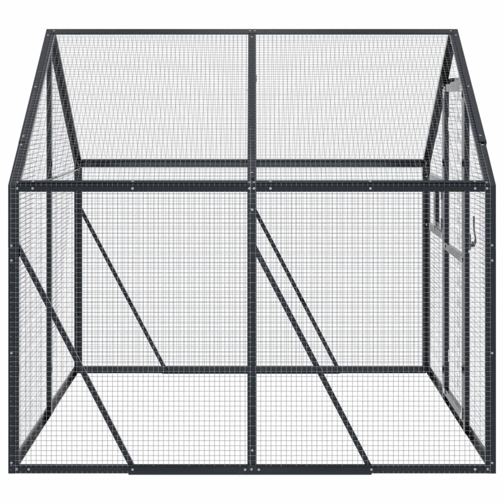 Voliera Antracite 1,79x2x1,85 m in Alluminio