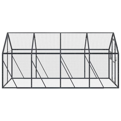 Voliera Antracite 1,79x4x1,85 m in Alluminio