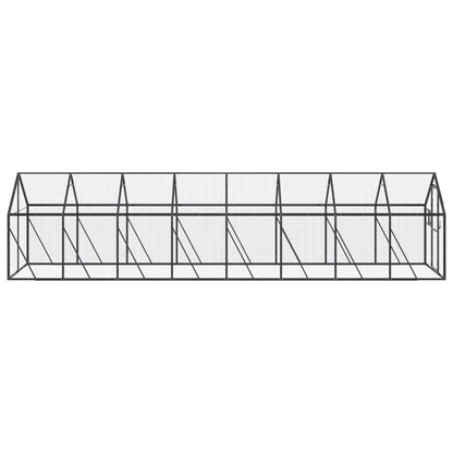 Voliera Antracite 1,79x8x1,85 m in Alluminio
