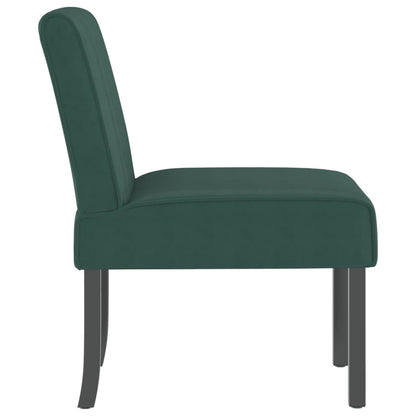 Sedia Pantofola Verde Scuro in Velluto