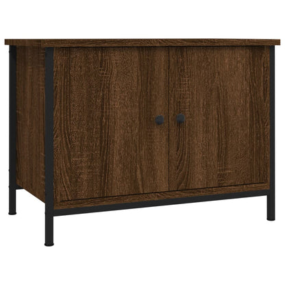Mobile TV con Ante Rovere Marrone 60x35x45 cm Legno Multistrato