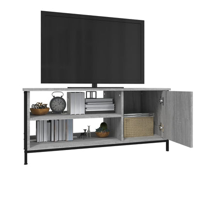 Mobile Porta TV Grigio Sonoma 100x40x45 cm in Legno Multistrato