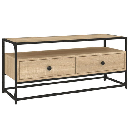 Mobile Porta TV Rovere Sonoma 100x35x45 cm in Legno Multistrato