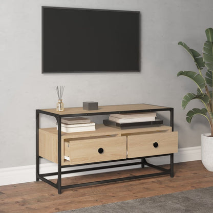Mobile Porta TV Rovere Sonoma 80x35x45 cm in Legno Multistrato