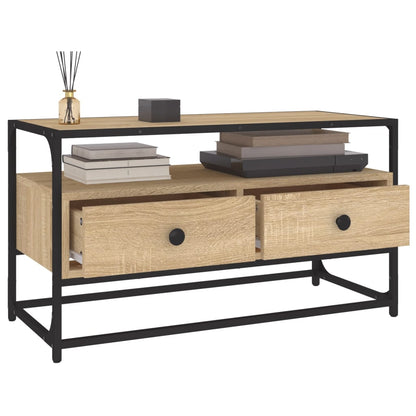 Mobile Porta TV Rovere Sonoma 80x35x45 cm in Legno Multistrato