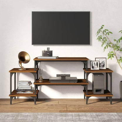 Mobile Porta TV Rovere Marrone 117x35x52 cm Legno Multistrato