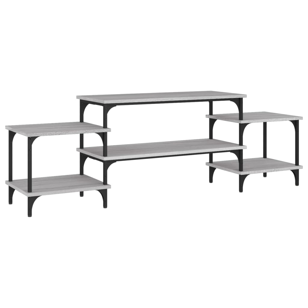 Mobile Porta TV Grigio Sonoma 157x35x52 cm in Legno Multistrato