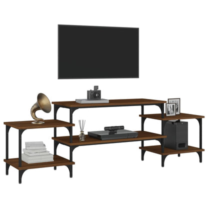 Mobile Porta TV Rovere Marrone 157x35x52 cm Legno Multistrato