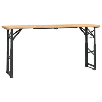 Tavolo Pieghevole Birreria 170x50x75/105cm Legno Massello Abete