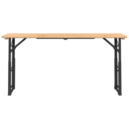 Tavolo Pieghevole Birreria 170x50x75/105cm Legno Massello Abete