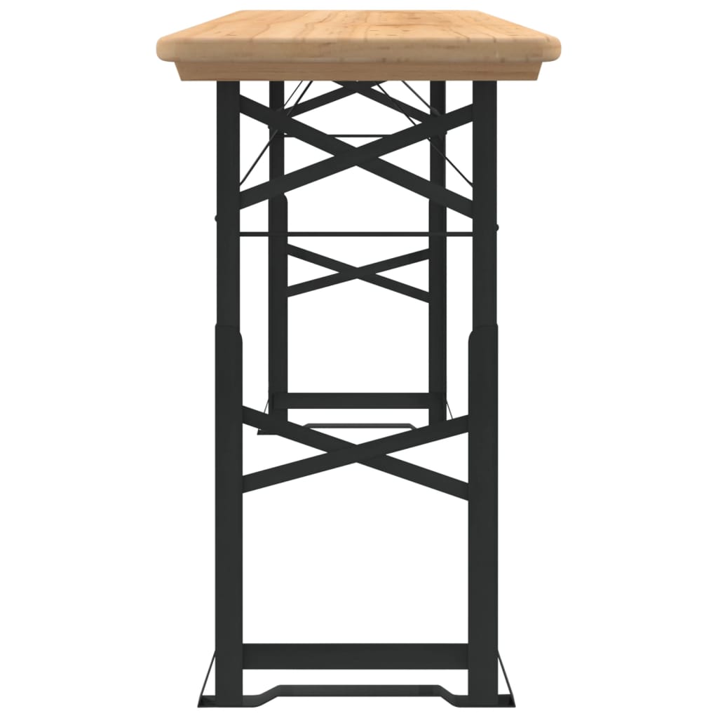 Tavolo Pieghevole Birreria 170x50x75/105cm Legno Massello Abete