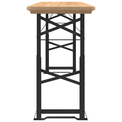 Tavolo Pieghevole Birreria 170x50x75/105cm Legno Massello Abete