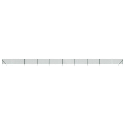 Recinzione a Rete con Picchetti Ancoraggio Verde 1x25 m
