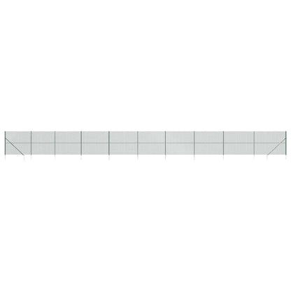 Recinzione a Rete con Picchetti Ancoraggio Verde 2x25 m