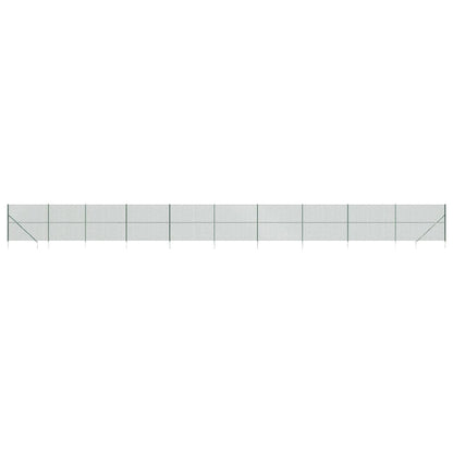 Recinzione a Rete con Picchetti Ancoraggio Verde 2,2x25 m