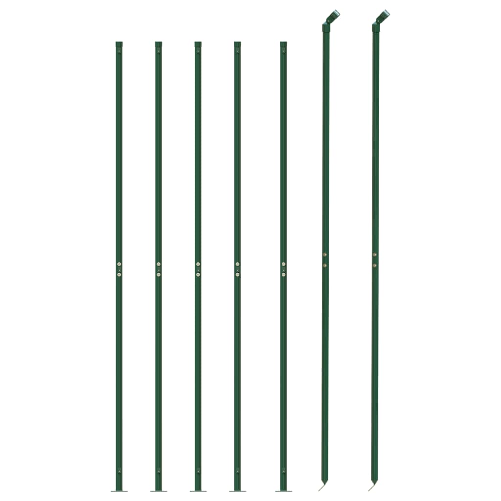 Recinzione a Rete con Flangia Verde 1,8x10 m