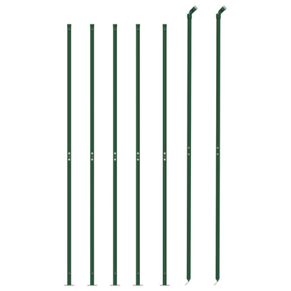 Recinzione a Rete con Flangia Verde 1,8x10 m