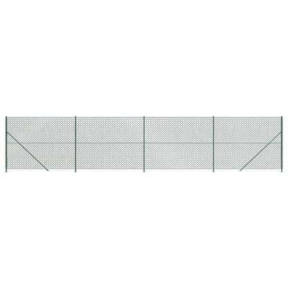 Recinzione a Rete con Flangia Verde 2x10 m