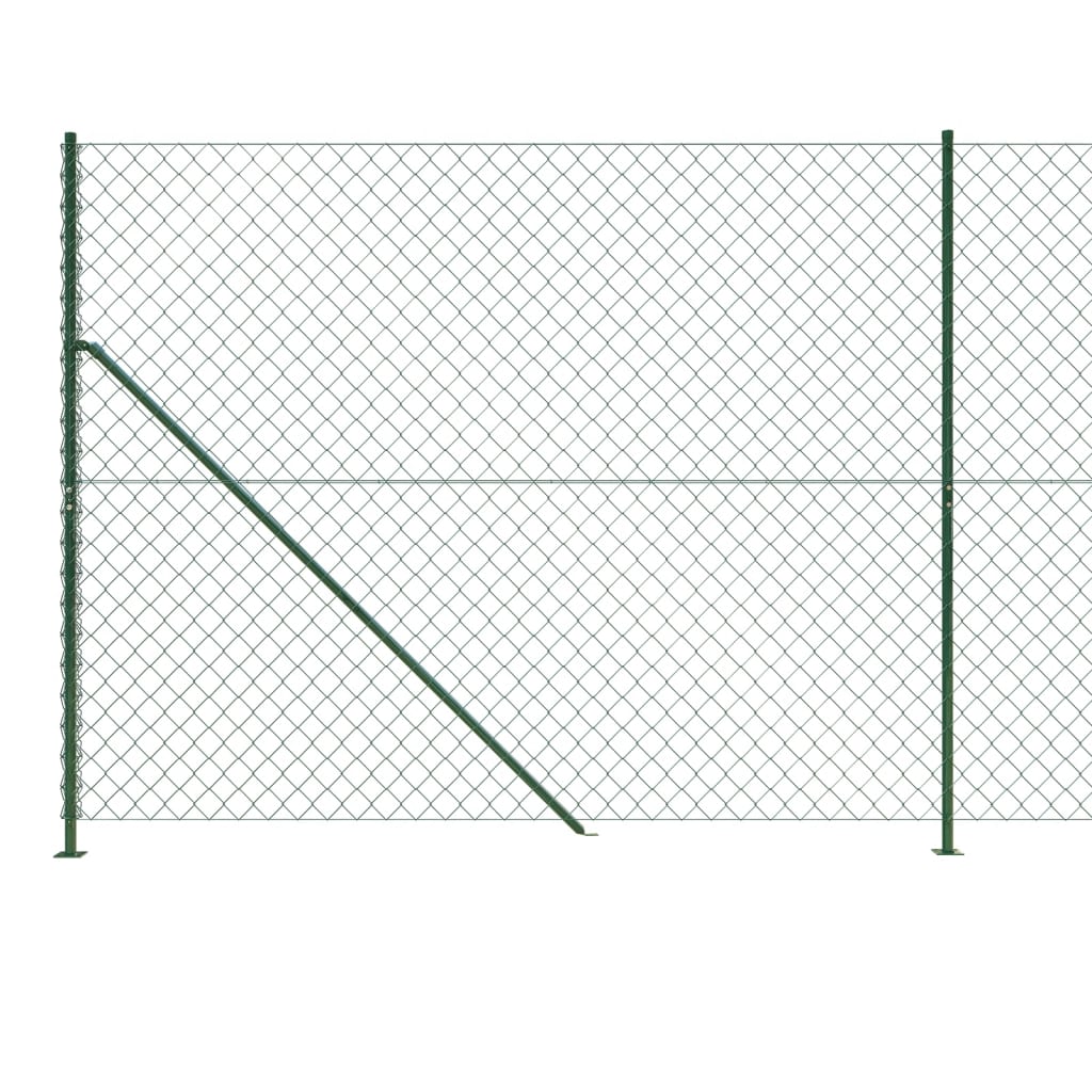 Recinzione a Rete con Flangia Verde 2,2x10 m