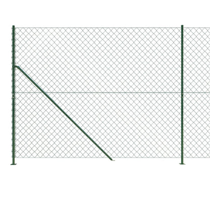 Recinzione a Rete con Flangia Verde 2,2x10 m