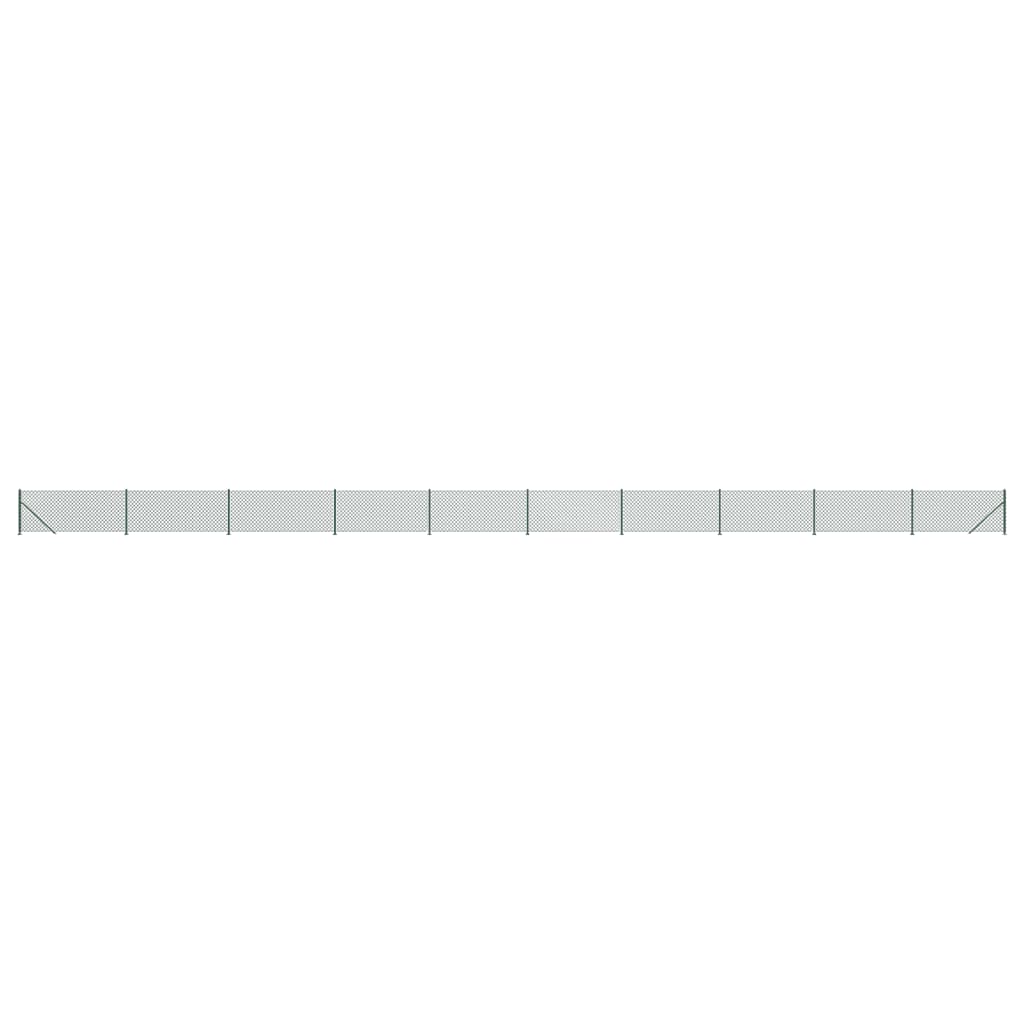 Recinzione a Rete con Flangia Verde 0,8x25 m