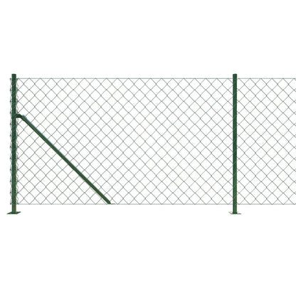 Recinzione a Rete con Flangia Verde 0,8x25 m