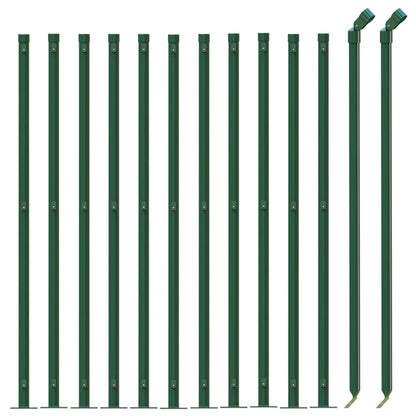 Recinzione a Rete con Flangia Verde 1x25 m