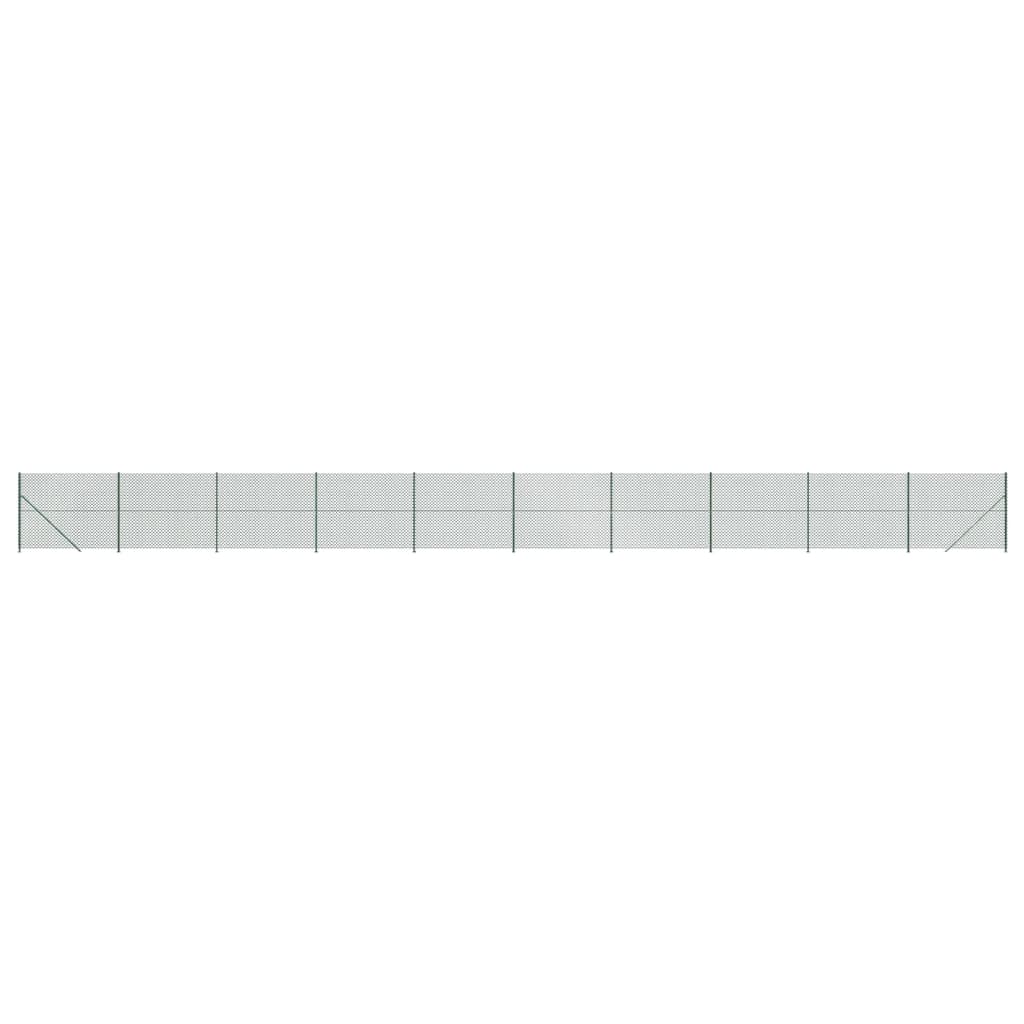 Recinzione a Rete con Flangia Verde 2,2x25 m