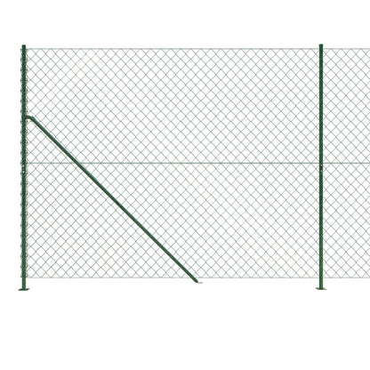 Recinzione a Rete con Flangia Verde 2,2x25 m
